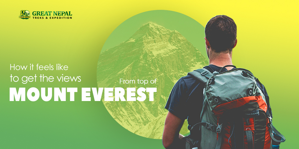 views from the top of mount Everest